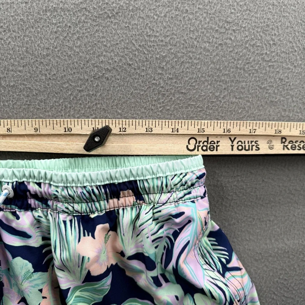 Chubbies Swim Trunks Mens Large Multicolor Tropical 7 Inseam Lined Quick Dry